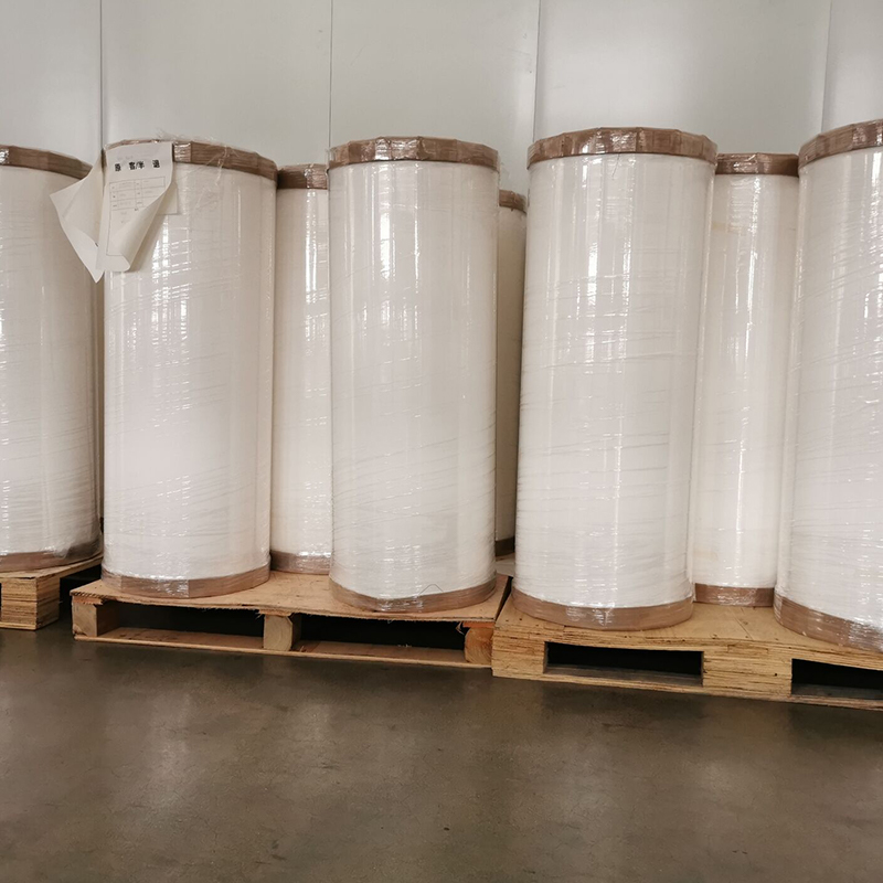 25um Bright White PET /Akril Oldószeres ragasztó /80g White Liner