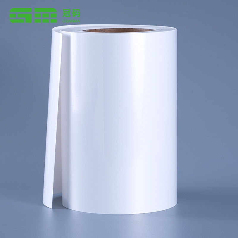 60mic fényes fehér PP öntapadó címkék Jumbo papírtekercs eltávolítható ragasztóval